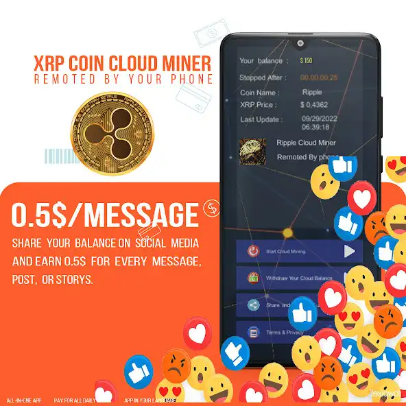 Play Ripple (XRP) Cloud miner as an online game Ripple (XRP) Cloud miner with UptoPlay