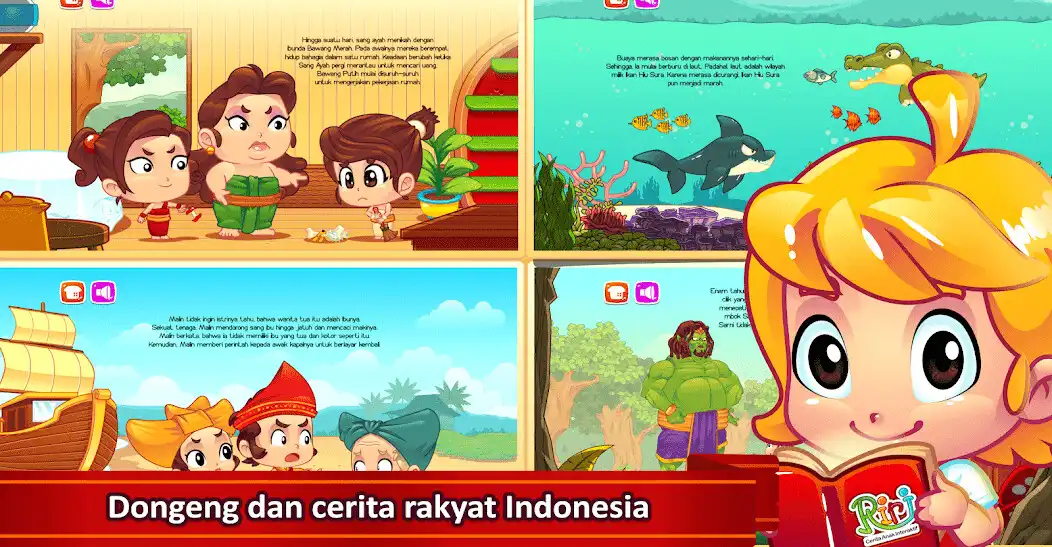 Play Riri - Cerita Anak Interaktif as an online game Riri - Cerita Anak Interaktif with UptoPlay