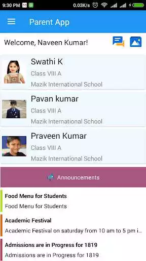Play Rishi Public School - Parent App as an online game Rishi Public School - Parent App with UptoPlay
