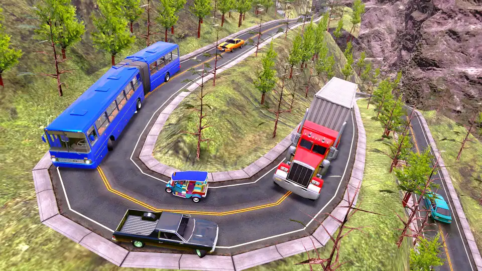 Play Risky Road: Hilly Bus Driver as an online game Risky Road: Hilly Bus Driver with UptoPlay