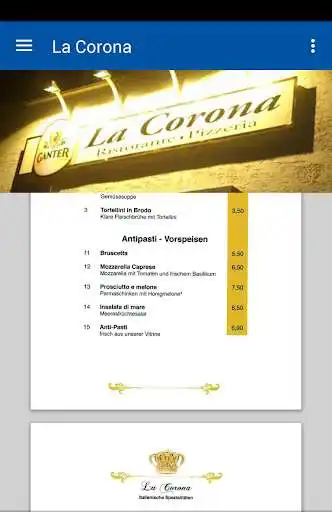 Play Ristorante Pizzeria La Corona  and enjoy Ristorante Pizzeria La Corona with UptoPlay