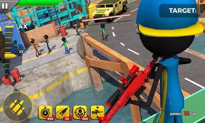 Play Rival Stickman : Shooting Warrior FPS