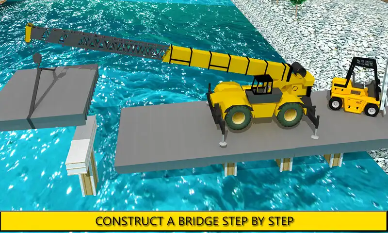 Play River Bridge Construction  and enjoy River Bridge Construction with UptoPlay
