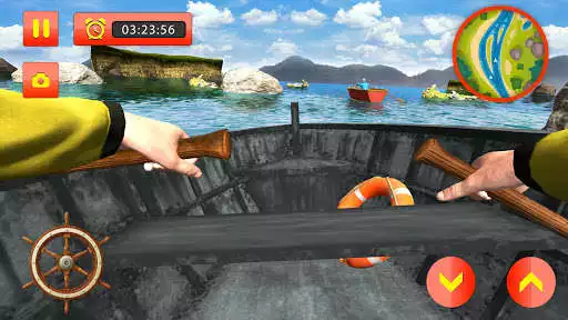 Play River Crossing Boat Racing: Paddle Driving Games as an online game River Crossing Boat Racing: Paddle Driving Games with UptoPlay