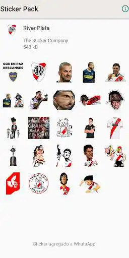 Play APK River Plate Champion Stickers for WhatsApp  and enjoy River Plate Champion Stickers for WhatsApp with UptoPlay com.thestickerco.river
