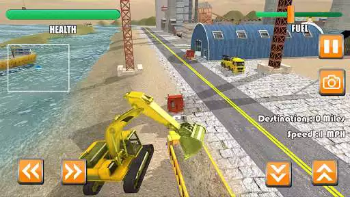 Play River Sand Excavator Simulator 2 as an online game River Sand Excavator Simulator 2 with UptoPlay