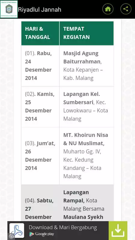 Play Riyadlul Jannah