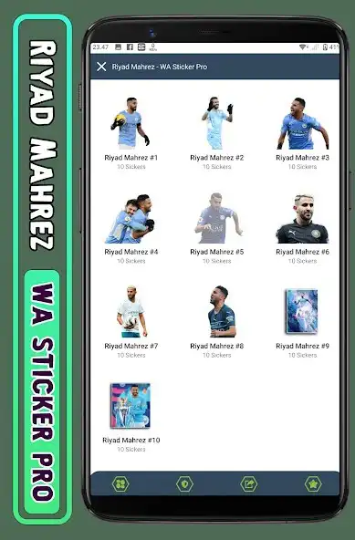 Play Riyad Mahrez - WA Sticker Pro  and enjoy Riyad Mahrez - WA Sticker Pro with UptoPlay