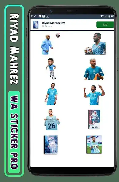 Play Riyad Mahrez - WA Sticker Pro as an online game Riyad Mahrez - WA Sticker Pro with UptoPlay