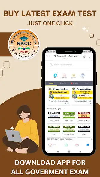Play RK Sir Test App  and enjoy RK Sir Test App with UptoPlay