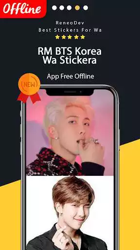 Play RM BTS WASticker  and enjoy RM BTS WASticker with UptoPlay