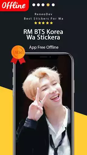 Play RM BTS WASticker as an online game RM BTS WASticker with UptoPlay