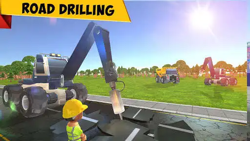 Play Road Construction Excavator as an online game Road Construction Excavator with UptoPlay