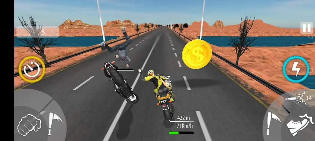Play Road Rash Battle rider as an online game Road Rash Battle rider with UptoPlay
