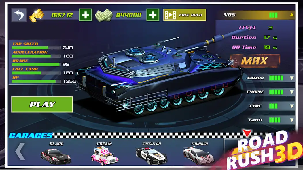 Play Road Rush 3D as an online game Road Rush 3D with UptoPlay