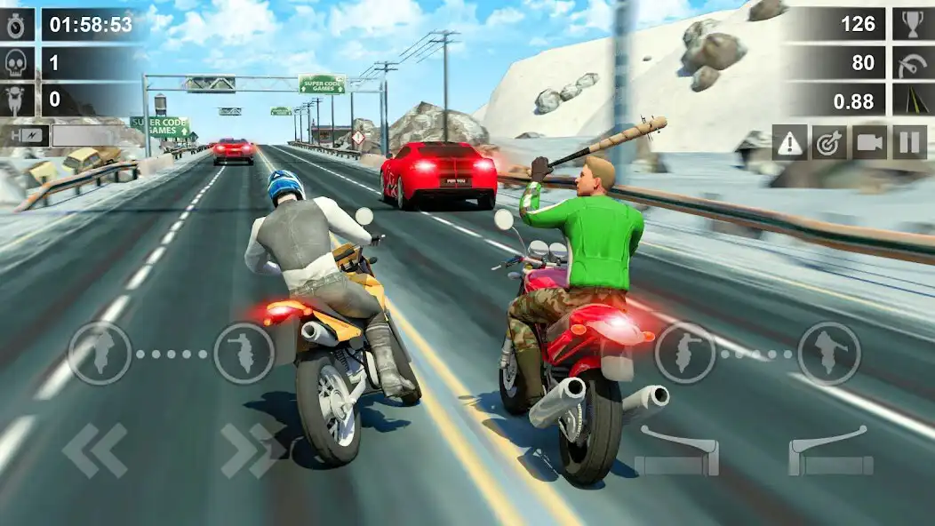 Play Road Rush - Street Bike Race as an online game Road Rush - Street Bike Race with UptoPlay