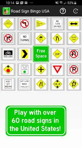 Play Road Sign Bingo USA (Local Route)  and enjoy Road Sign Bingo USA (Local Route) with UptoPlay