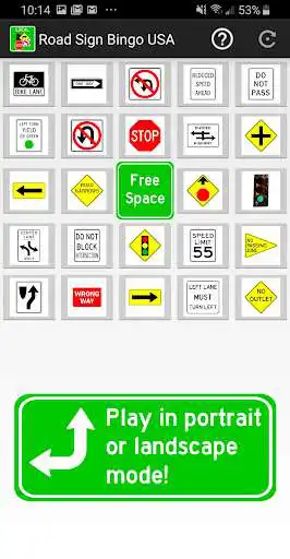 Play Road Sign Bingo USA (Local Route) as an online game Road Sign Bingo USA (Local Route) with UptoPlay