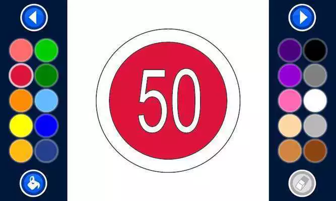 Play road signs coloring pages free