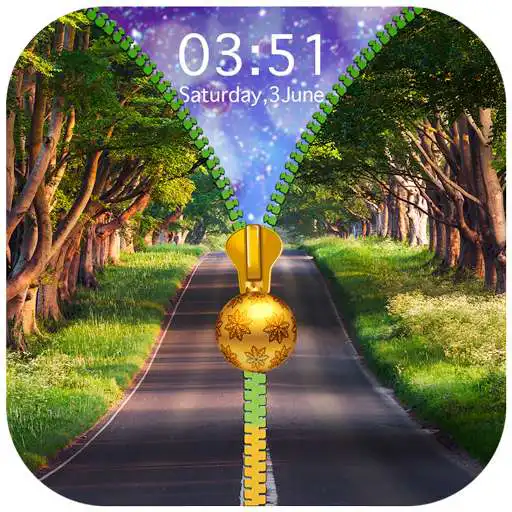 Play Road Zipper Lock Screen APK