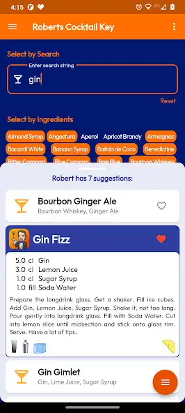 Play Roberts Cocktail Key - Recipes  and enjoy Roberts Cocktail Key - Recipes with UptoPlay