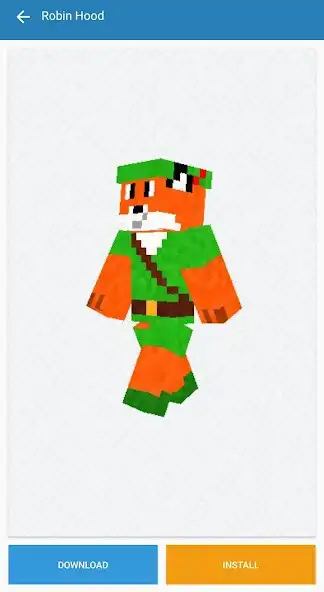 Play Robin Hood Skins PE Minecraft as an online game Robin Hood Skins PE Minecraft with UptoPlay