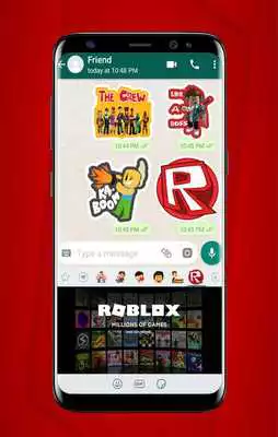 Play Roblox Stickers For WhatsApp - WAStickerApp