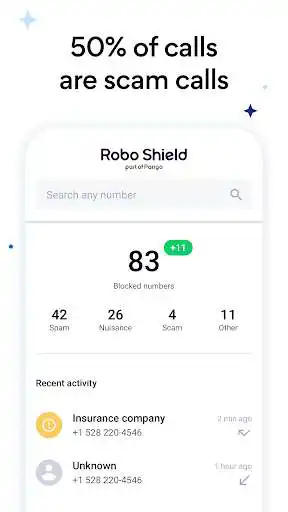 Play Robo Shield - Spam Call Blocker & Caller ID as an online game Robo Shield - Spam Call Blocker & Caller ID with UptoPlay