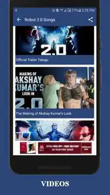 Play Robot 2.0 movie video Songs