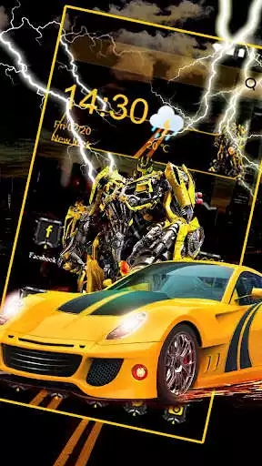 Play Robot Battle Yellow Car Themes  Live Wallpapers  and enjoy Robot Battle Yellow Car Themes  Live Wallpapers with UptoPlay