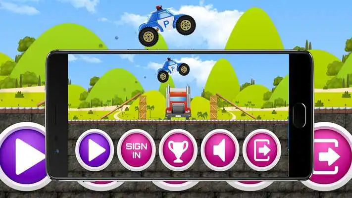 Play Robotcar Police Hill Climb