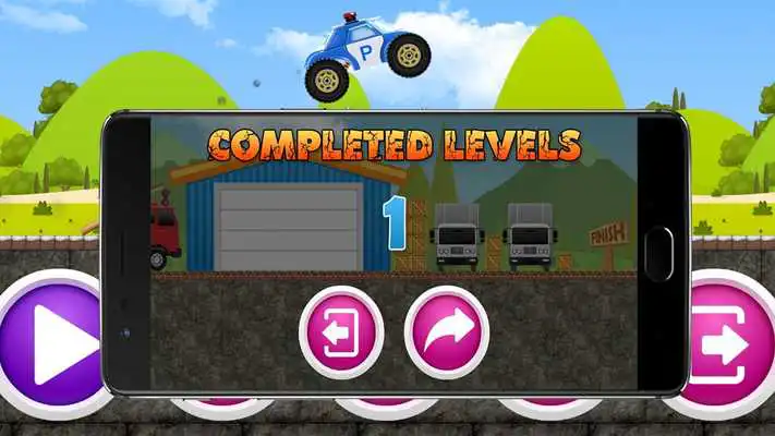 Play Robotcar Police Hill Climb