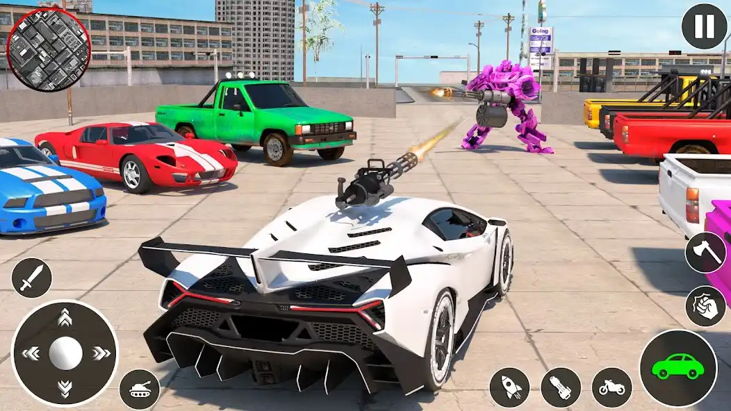 Play Robot Car Transform Car Game as an online game Robot Car Transform Car Game with UptoPlay