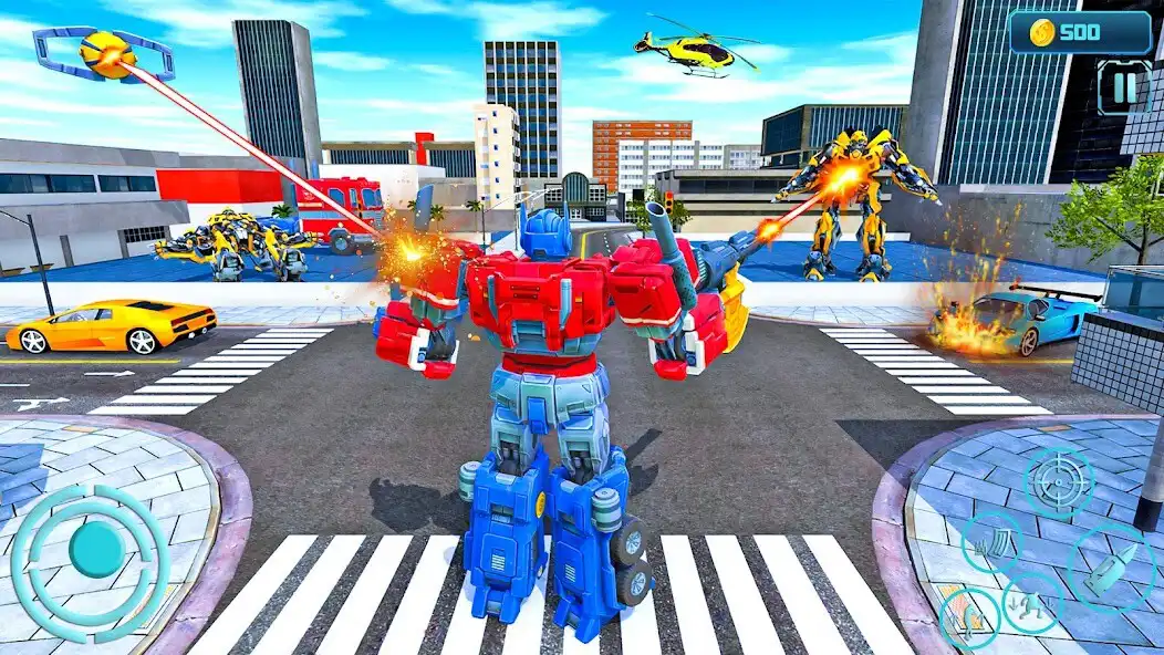 Play Robot Car Transform Games 3D as an online game Robot Car Transform Games 3D with UptoPlay