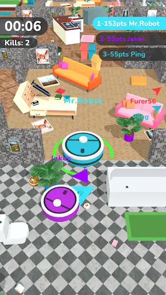 Play Robot Cleaners.io as an online game Robot Cleaners.io with UptoPlay