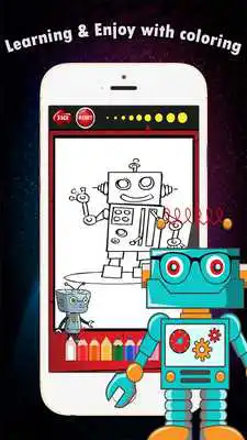 Play Robot Coloring Book - Kids Fun