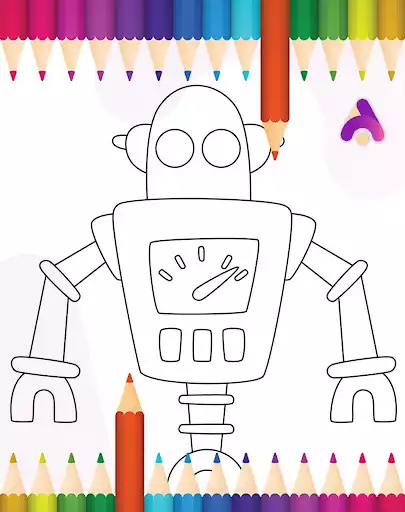 Play Robot Coloring Book as an online game Robot Coloring Book with UptoPlay