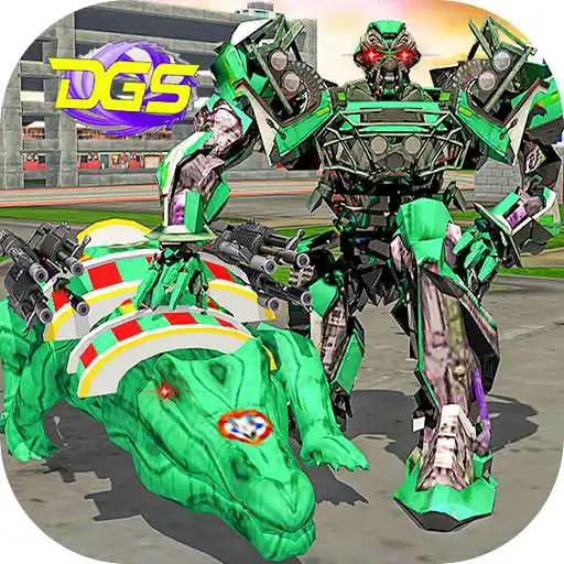 Free play online Robot Crocodile City USA Attack : Futuristic War  APK