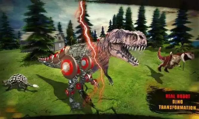 Play Robot Dinosaur Transform Future Underwater Game