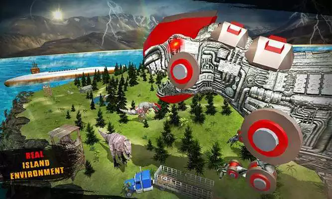 Play Robot Dinosaur Transform Future Underwater Game