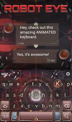 Play Robot Eye Animated Keyboard + Live Wallpaper Play Robot Eye Animated Keyboard + Live Wallpaper