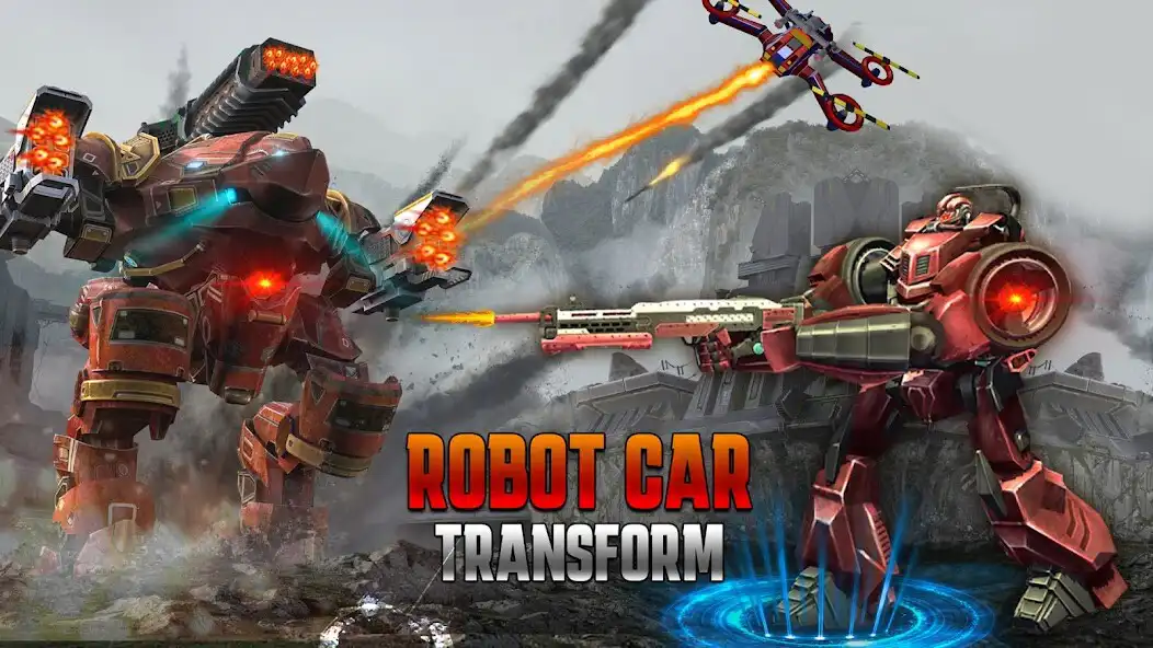 Play Robot Formula Car Transform: Drone Shooting War as an online game Robot Formula Car Transform: Drone Shooting War with UptoPlay