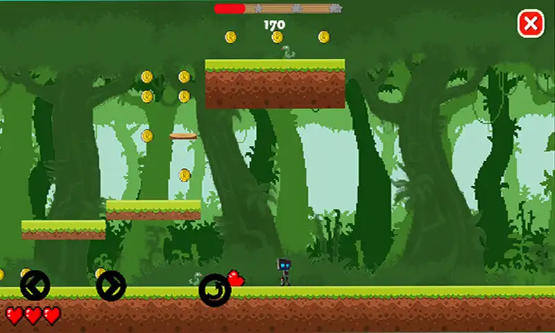 Play Robot in Jungle: Action Platformer as an online game Robot in Jungle: Action Platformer with UptoPlay