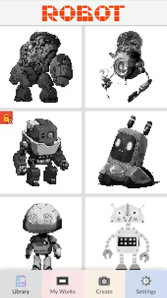 Play Robot Pixel Art  and enjoy Robot Pixel Art with UptoPlay