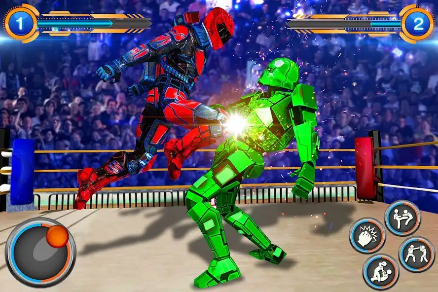 Play Robot Ring Fighting Games as an online game Robot Ring Fighting Games with UptoPlay