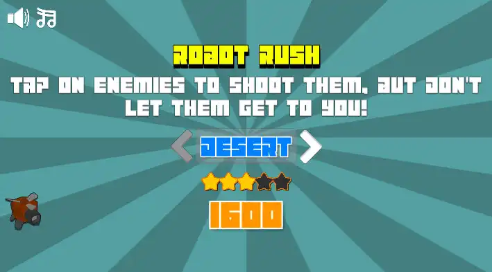 Play Robot Rush as an online game Robot Rush with UptoPlay