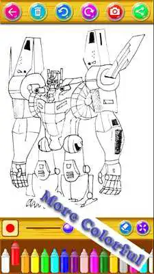 Play Robots Coloring and Drawing Book