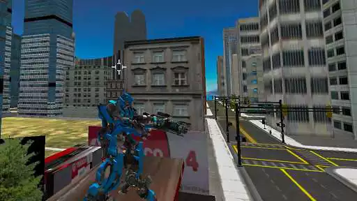 Play Robots Fighting In Street
