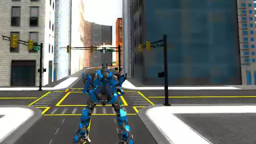 Play Robots Fighting In Street