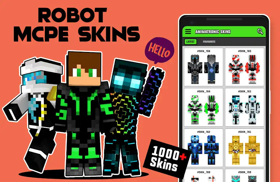 Play Robot Skins for Minecraft  and enjoy Robot Skins for Minecraft with UptoPlay